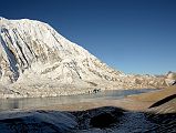 06 Tilicho Peak Above Tilicho Tal Lake From Trail Between Eastern Camp And First Pass